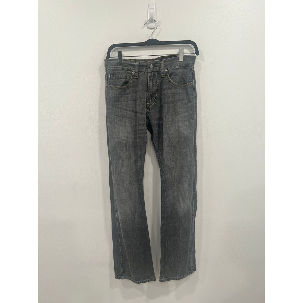 Levi Strauss Jeans 514 Mens Gray Straight Leg Denim Jeans 28x30 S40115 NXHK